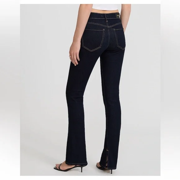 Express Women's Mid Rise Rinse Skyscraper Jeans 4L - Picture 4 of 10